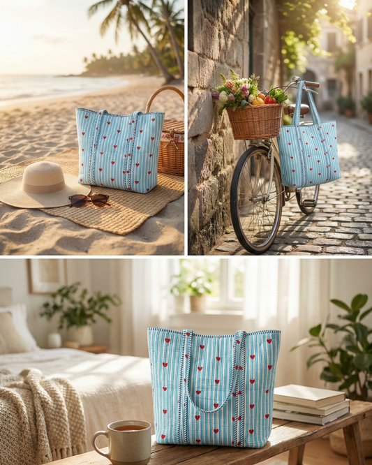 Limited Edition Heartthrob Tote Bag with Zip