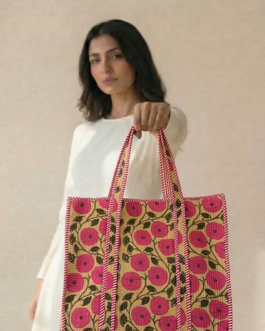 Rangbirang Tote Bag with Zip