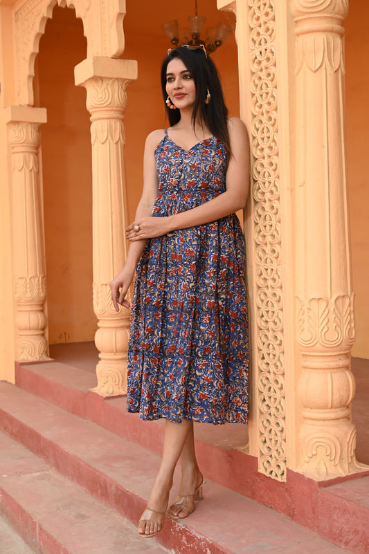 Flow & Glow Pure Cotton Sleeveless Dress