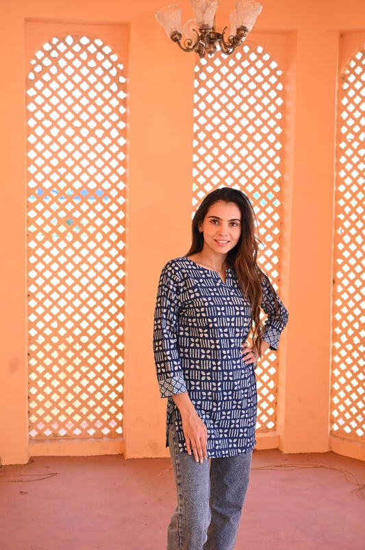 Neelika Pure Cotton Short Kurti