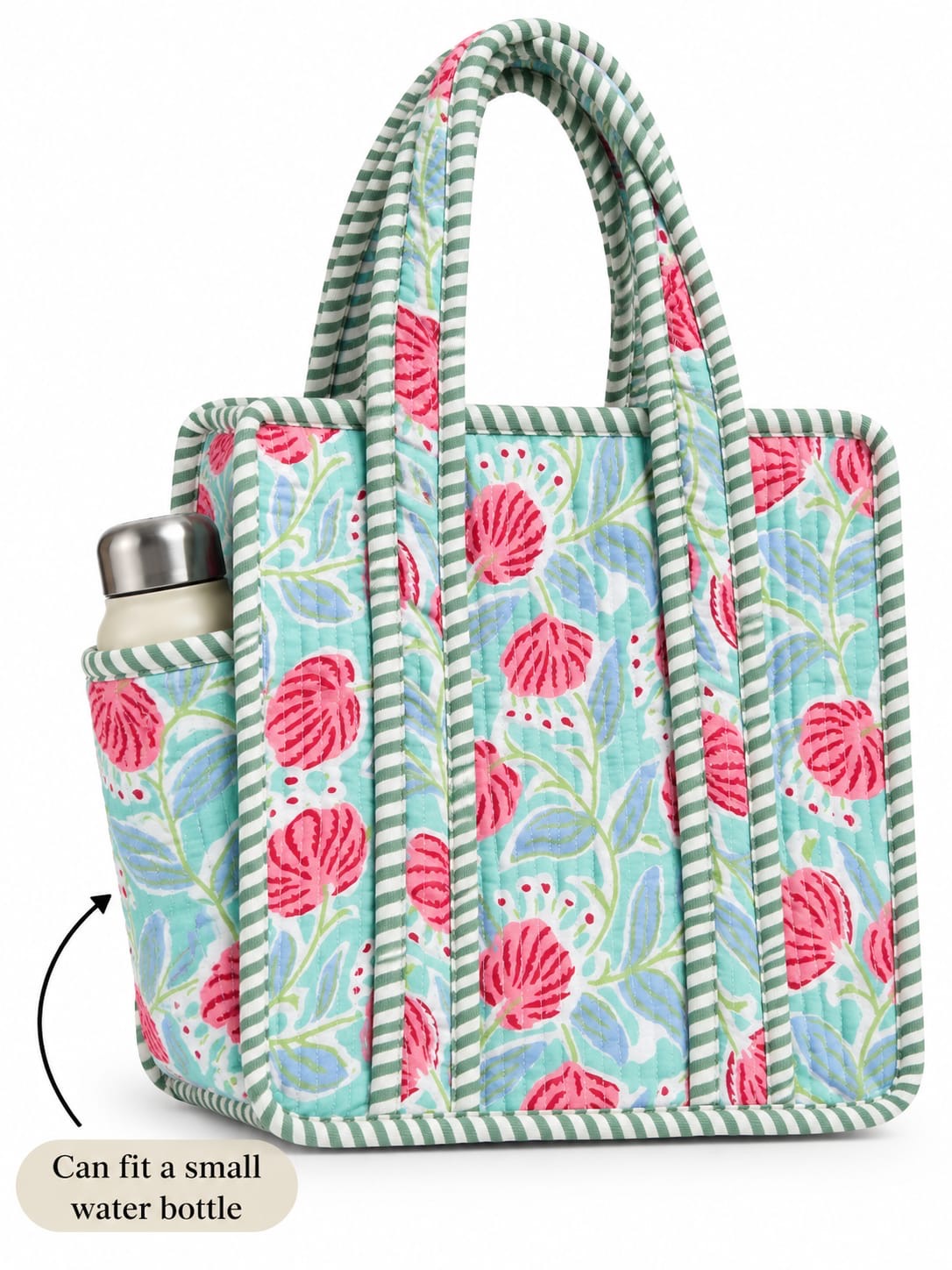 Floral Baag · Quilted Cotton Tote Bag
