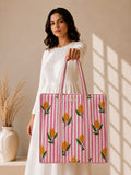 Artisan Tote Bag with Zip
