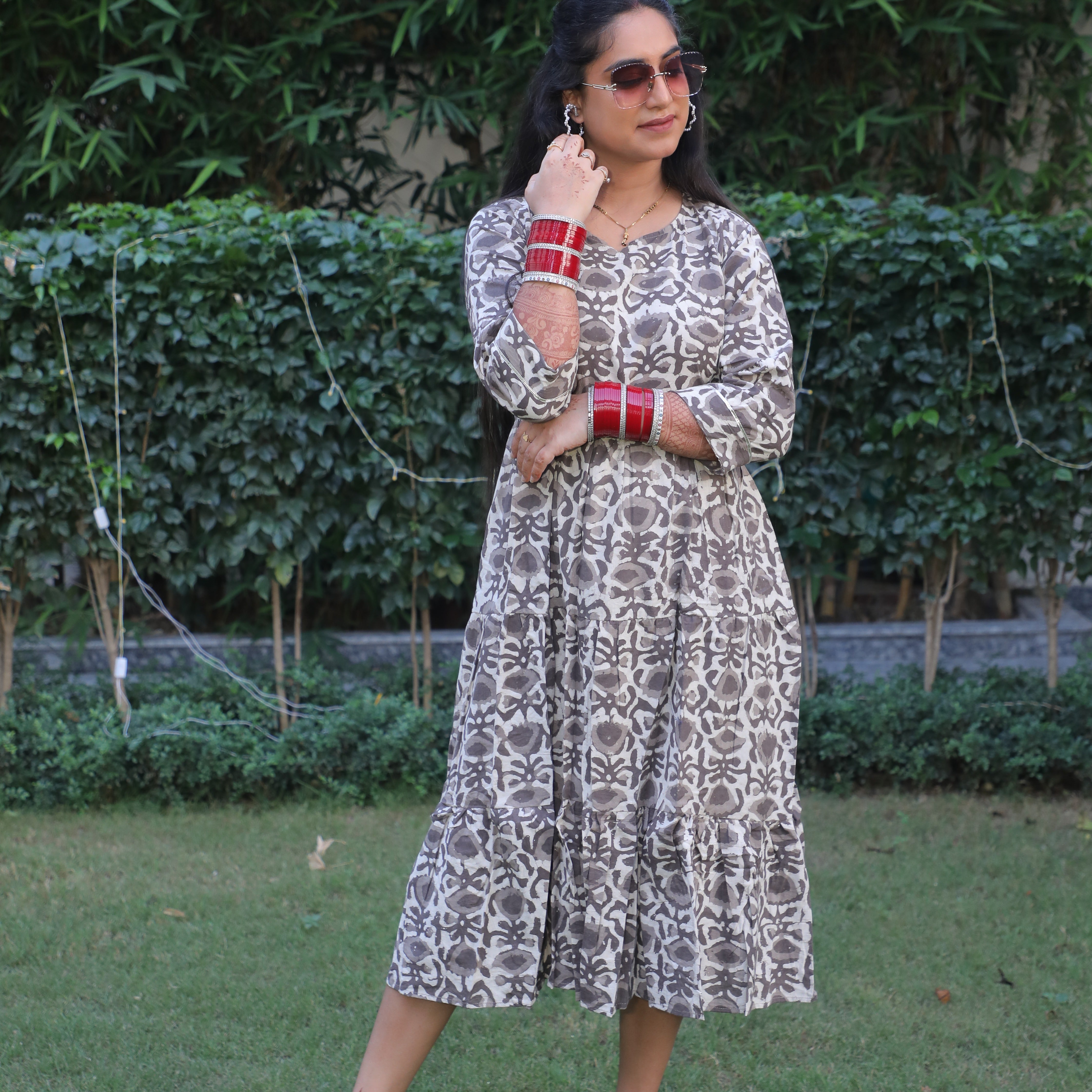 Ivory Smoke Pure Cotton Short Kurti
