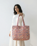 Garden Bay Tote Bag with Zip
