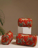 Laal Rang Quilted Tote Bag with Zip