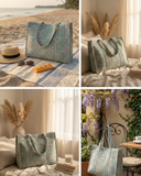 Blue Hour Tote Bag with Zip