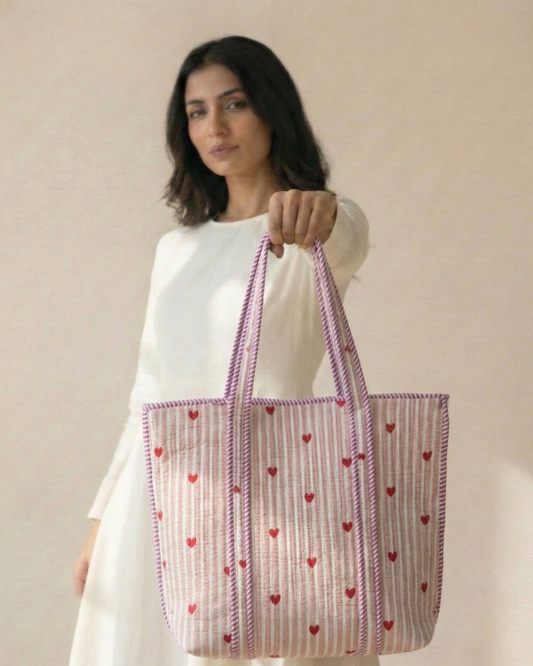 Limited Edition Heartthrob Tote Bag with Zip
