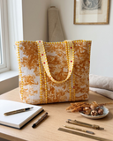 Lemony Tote Bag with Zip