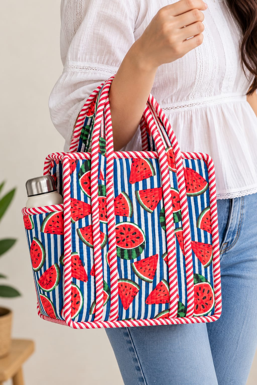 Watermelon Special · Quilted Cotton Tote Bag