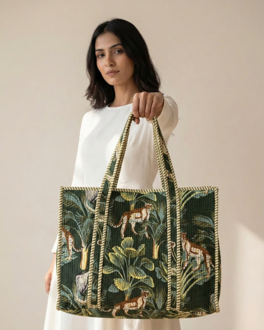 Rajasthan Edit Tote Bag with Zip
