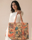 Secret Garden Tote Bag with Zip