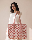 Artisan Tote Bag with Zip