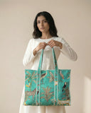 Jungle Glow Tote Bag with Zip