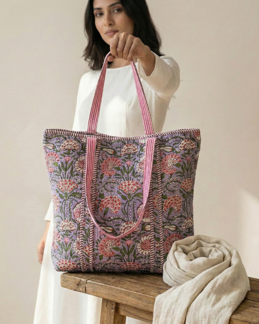 Meadow Muse Tote Bag with Zip