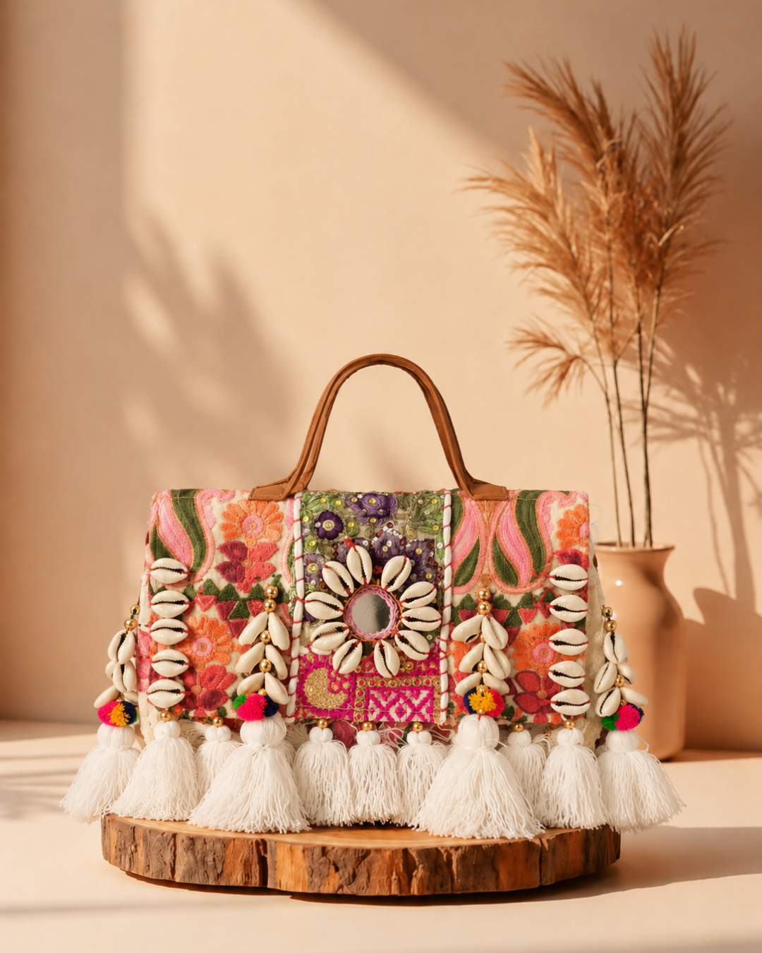 Ivory Bloom Boho Bag