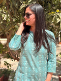 Blue Breeze Pure Cotton Short Kurti
