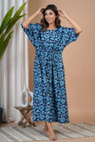 Hand Block Printed Cotton Free Size Dress