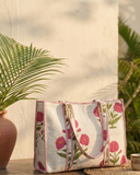 Soft Pink Tote Bag with Zip