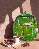 Emerald Safari · Quilted Cotton Backpack