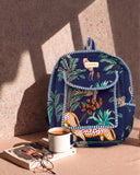 Midnight Safari · Quilted Cotton Backpack