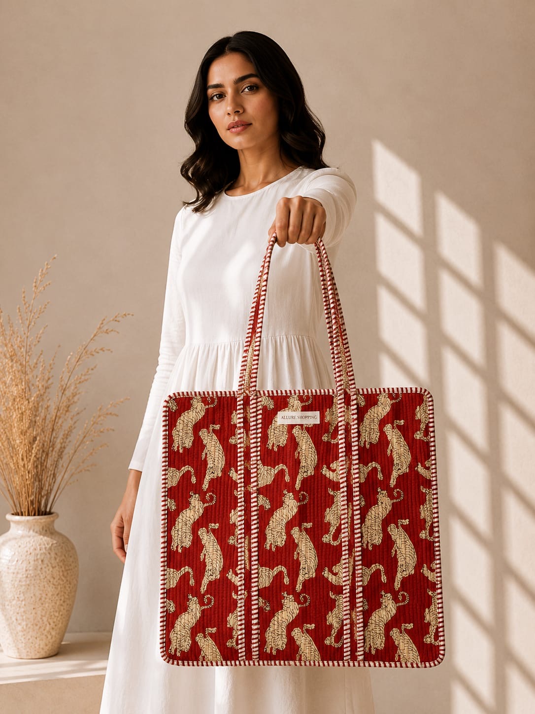 Animal Abstract Bag with Zip