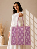 Light Lavender Tote Bag with Zip