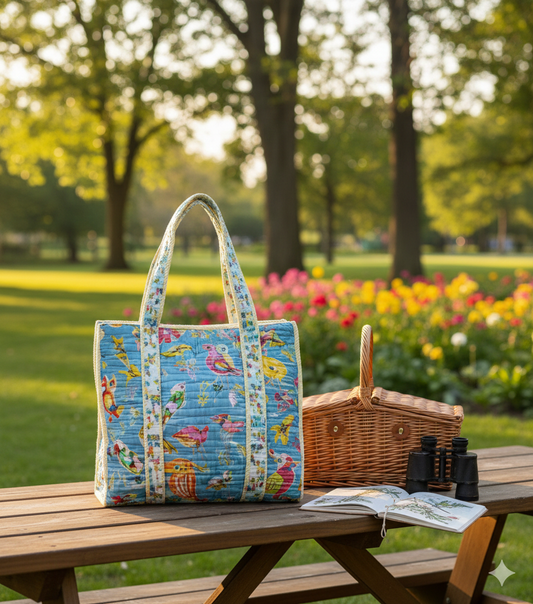 Easy Breezy Quilted Tote Bag with Zip