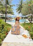 Peachy Tote Bag with Zip