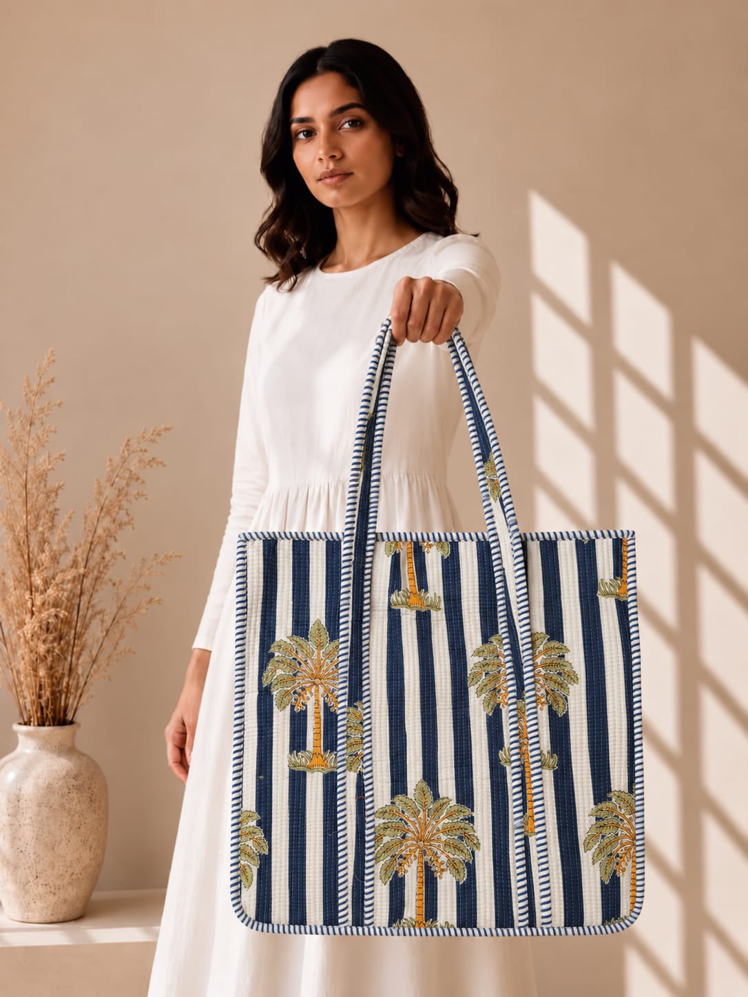 Palm Special Tote Bag with Zip