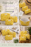 Yellow Heartthrob Tote Bag with Zip