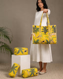 Jungle Glow Tote Bag with Zip