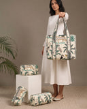 Jungle Glow Tote Bag with Zip