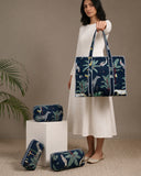 Jungle Glow Tote Bag with Zip