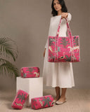 Jungle Glow Tote Bag with Zip