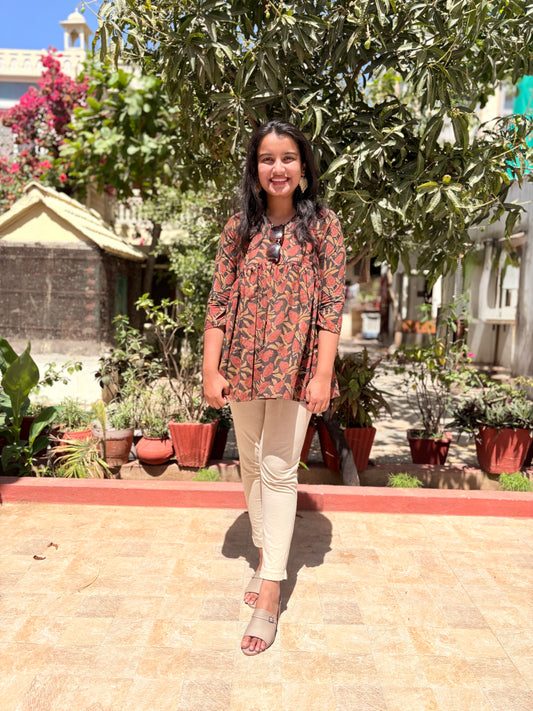 Midnight Muse Pure Cotton Short Kurti