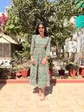 Green Meadow Pure Cotton Dress With Pocket