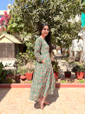 Green Meadow Pure Cotton Dress With Pocket