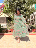 Green Meadow Pure Cotton Dress With Pocket
