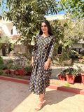 Dusky Dawn Pure Cotton Dress With Pocket