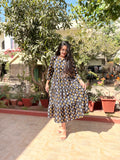 Dusky Dawn Pure Cotton Dress With Pocket