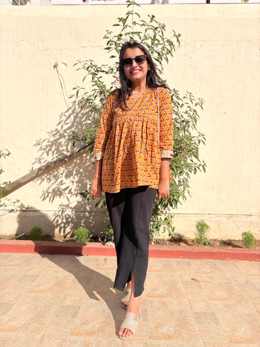 Sunshine Pure Cotton Short Kurti