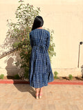 Blue Whisper Pure Cotton Dress With Pocket