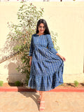 Blue Whisper Pure Cotton Dress With Pocket