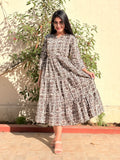 Ivory Smoke Pure Cotton Short Kurti