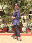 Blue Echo Pure Cotton Short Kurti