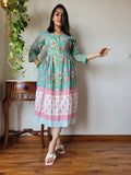 Hand Printed Cotton Dress