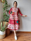 Hand Printed Cotton Dress