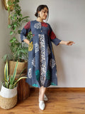 Hand Printed Cotton Dress