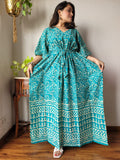 Hand Printed Cotton Kaftan Dresses