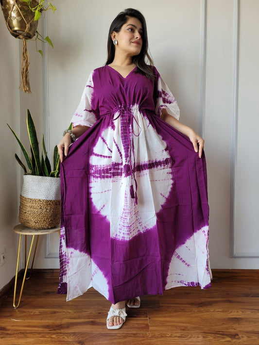 Hand Printed Cotton Kaftan Dresses